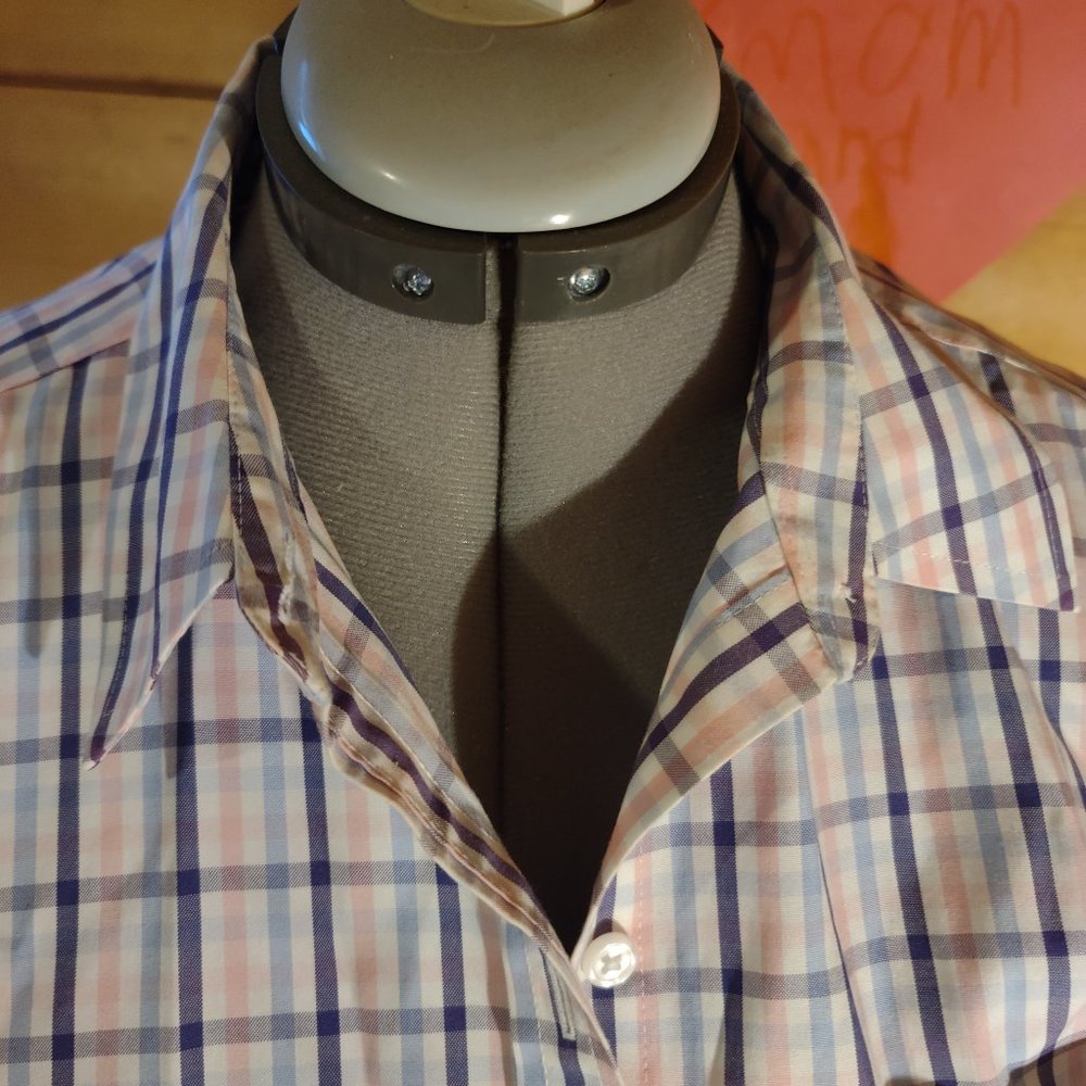 LLBean Wrinkle Free Button Down Top with chest pocket